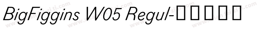 BigFiggins W05 Regul字体转换